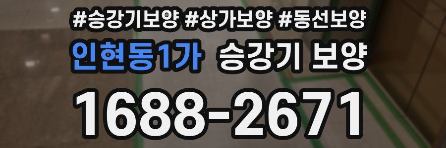 인현동1가 승강기 보양