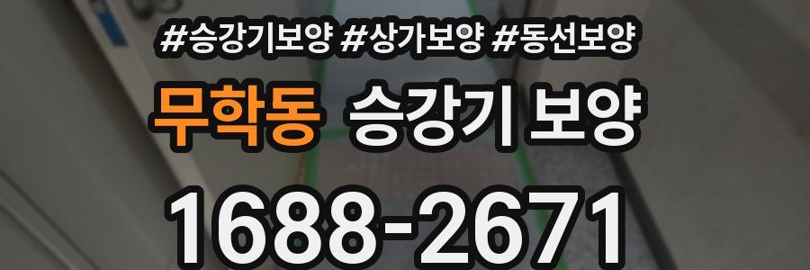 무학동 승강기 보양