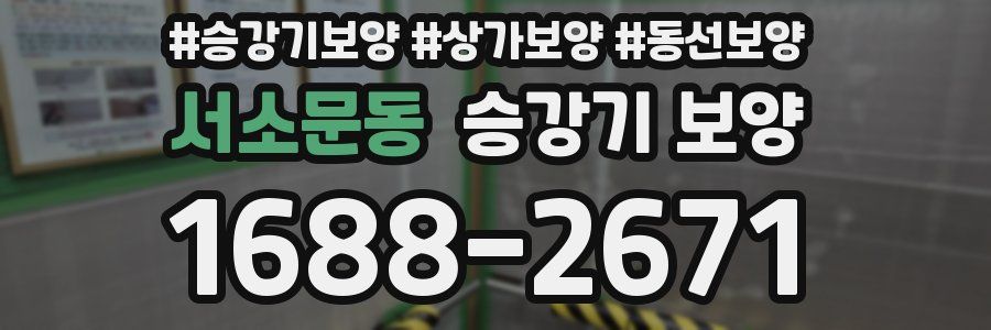 서소문동 승강기 보양