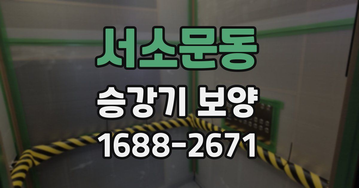 서소문동 승강기 보양