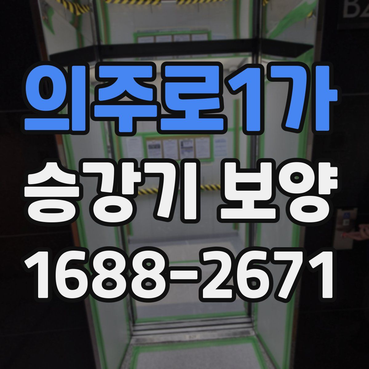 의주로1가 승강기 보양