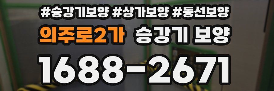 의주로2가 승강기 보양