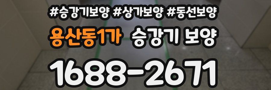 용산동1가 승강기 보양
