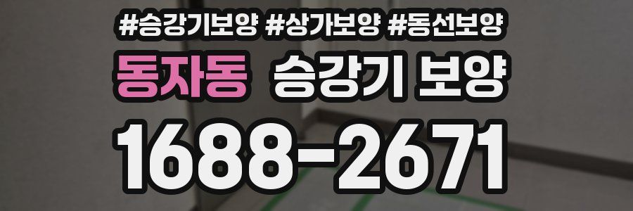 동자동 승강기 보양