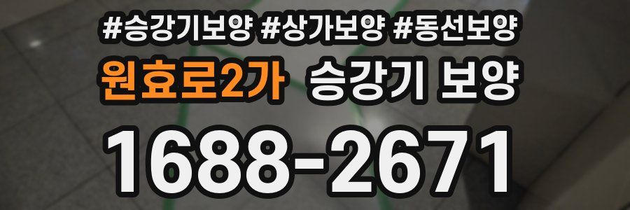 원효로2가 승강기 보양