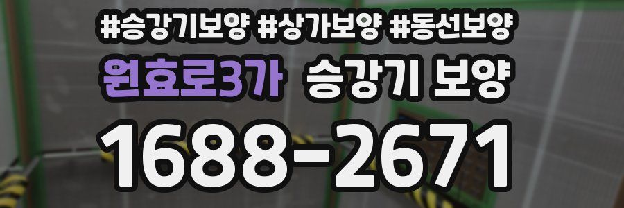 원효로3가 승강기 보양