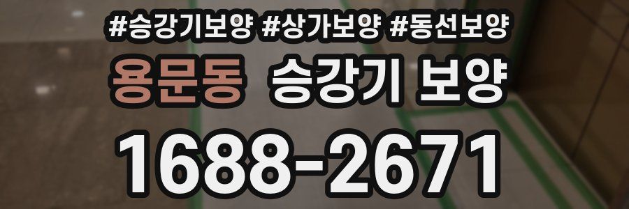 용문동 승강기 보양
