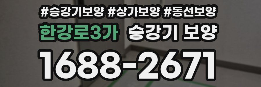 한강로3가 승강기 보양