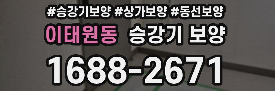 이태원동 승강기 보양