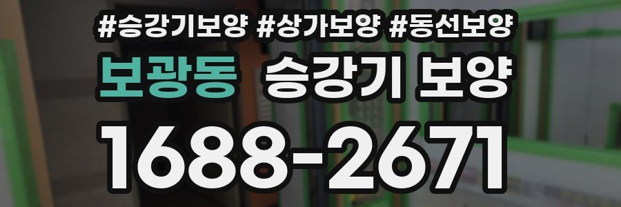 보광동 승강기 보양