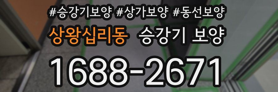 상왕십리동 승강기 보양