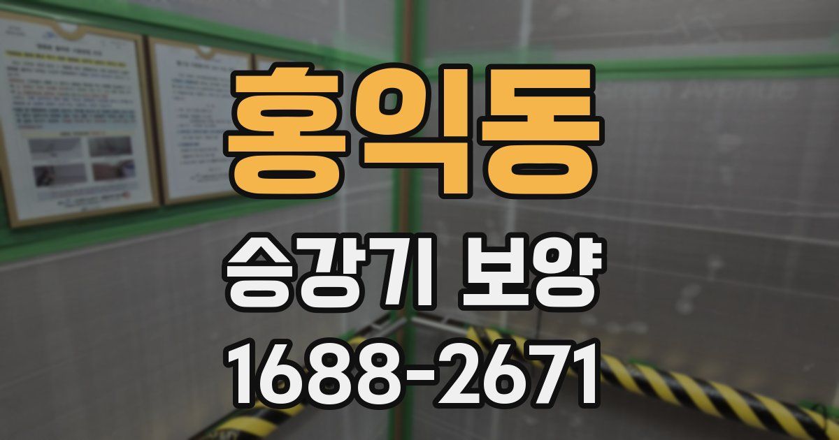홍익동 승강기 보양