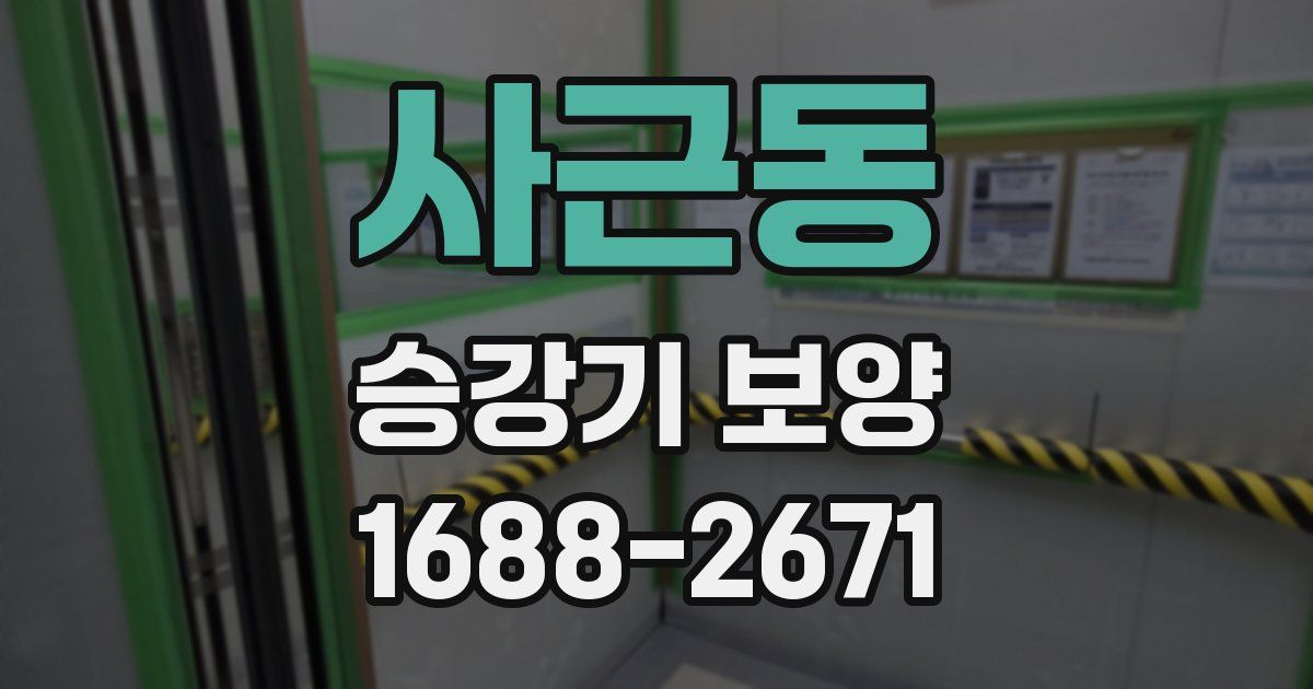 사근동 승강기 보양