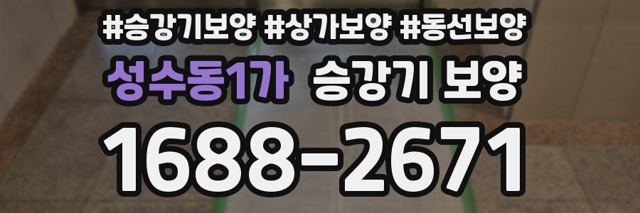 성수동1가 승강기 보양