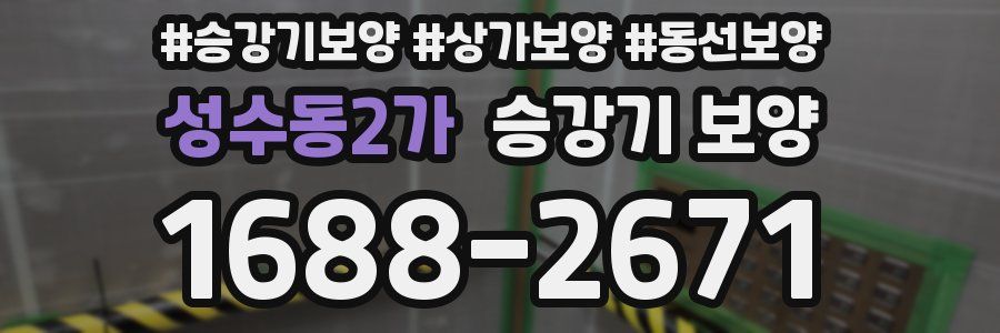 성수동2가 승강기 보양