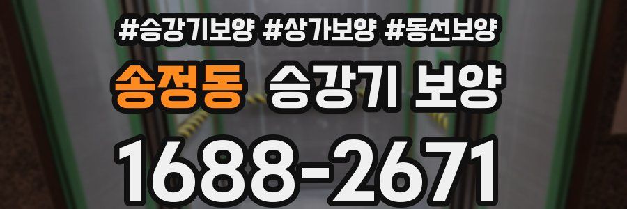 송정동 승강기 보양