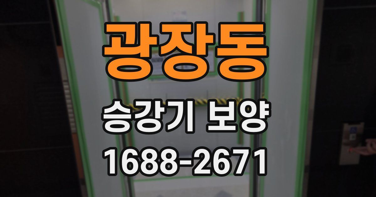 광장동 승강기 보양