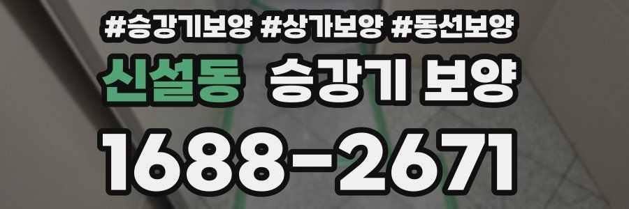 신설동 승강기 보양