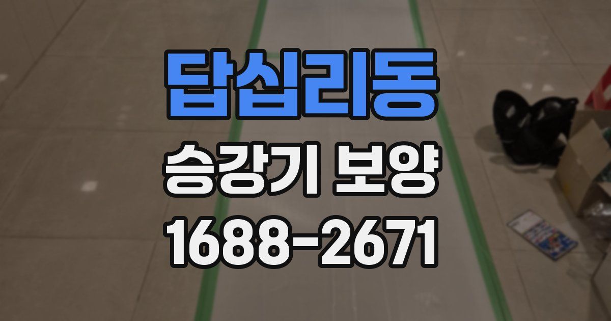 답십리동 승강기 보양