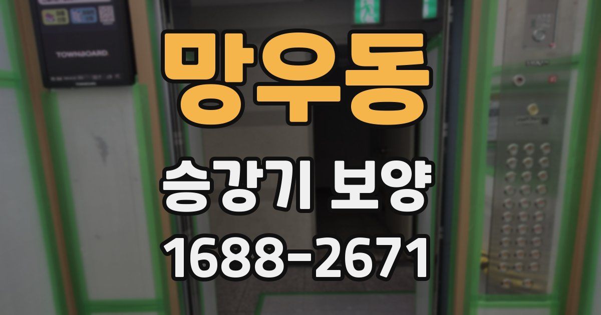 망우동 승강기 보양