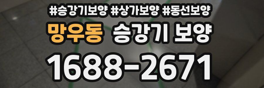 망우동 승강기 보양