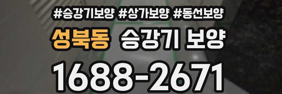 성북동 승강기 보양