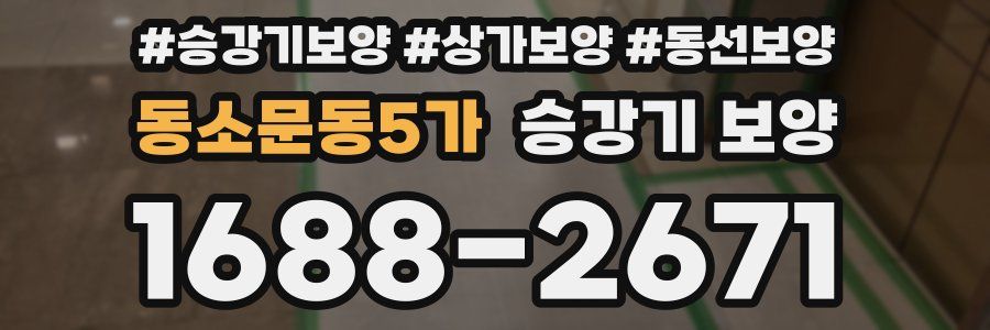동소문동5가 승강기 보양