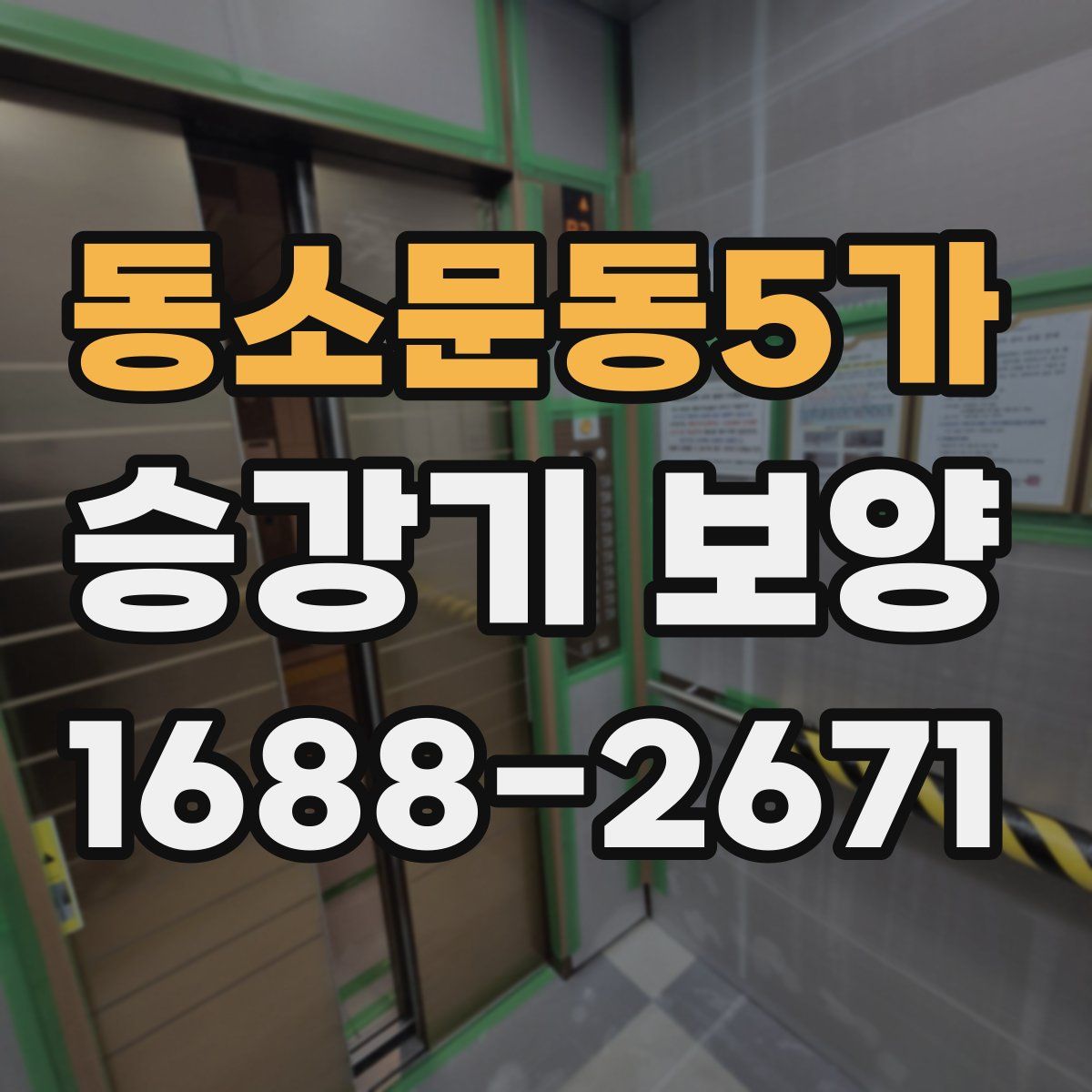 동소문동5가 승강기 보양