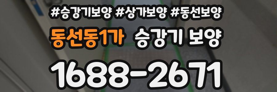 동선동1가 승강기 보양