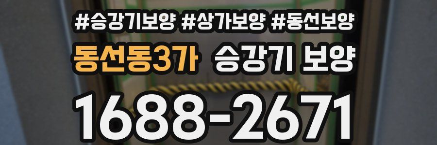 동선동3가 승강기 보양