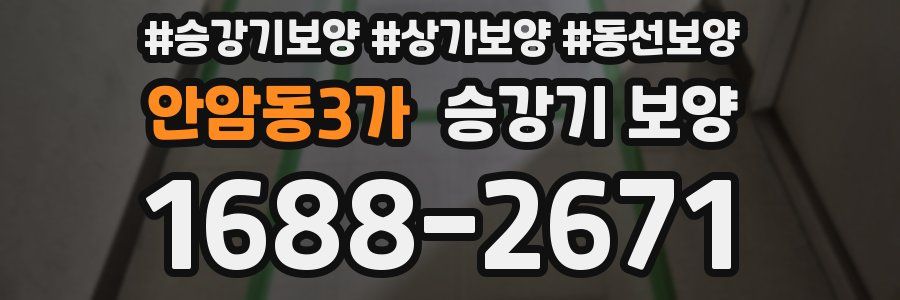 안암동3가 승강기 보양