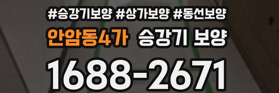 안암동4가 승강기 보양