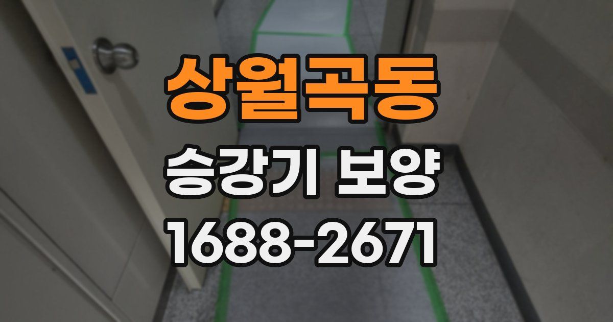 상월곡동 승강기 보양