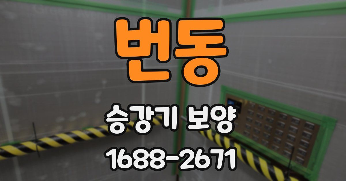번동 승강기 보양
