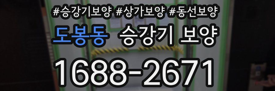 도봉동 승강기 보양