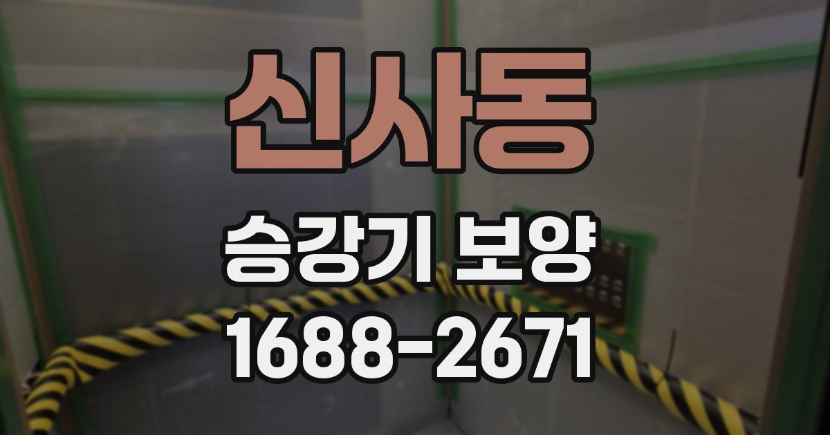 신사동 승강기 보양