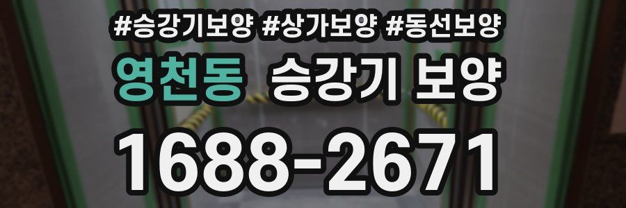영천동 승강기 보양