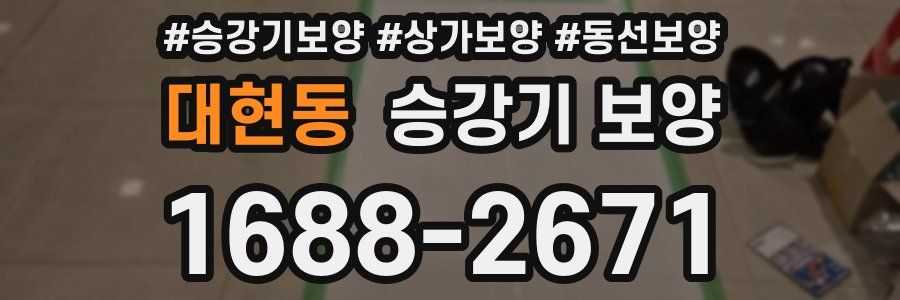 대현동 승강기 보양