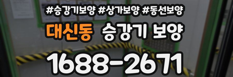 대신동 승강기 보양