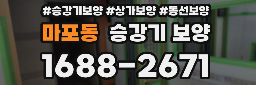 마포동 승강기 보양
