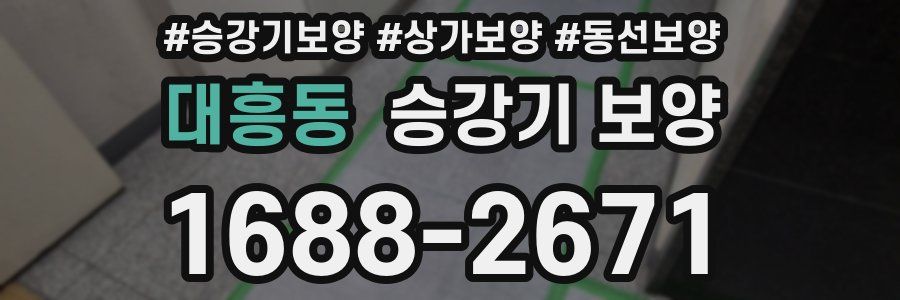 대흥동 승강기 보양