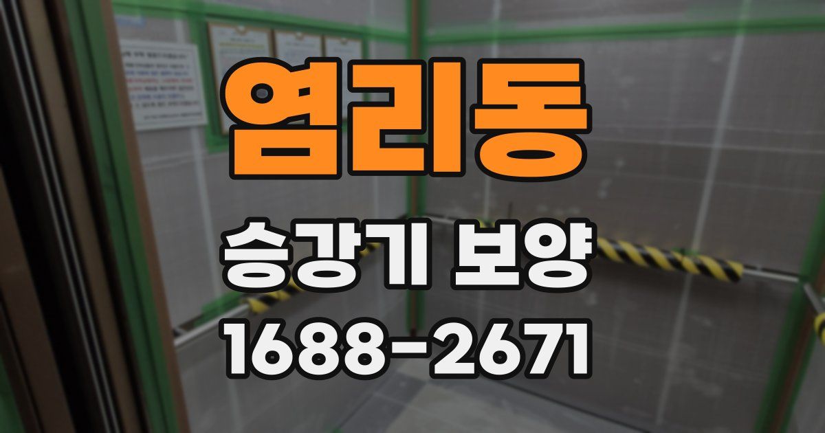 염리동 승강기 보양