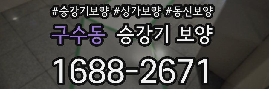 구수동 승강기 보양