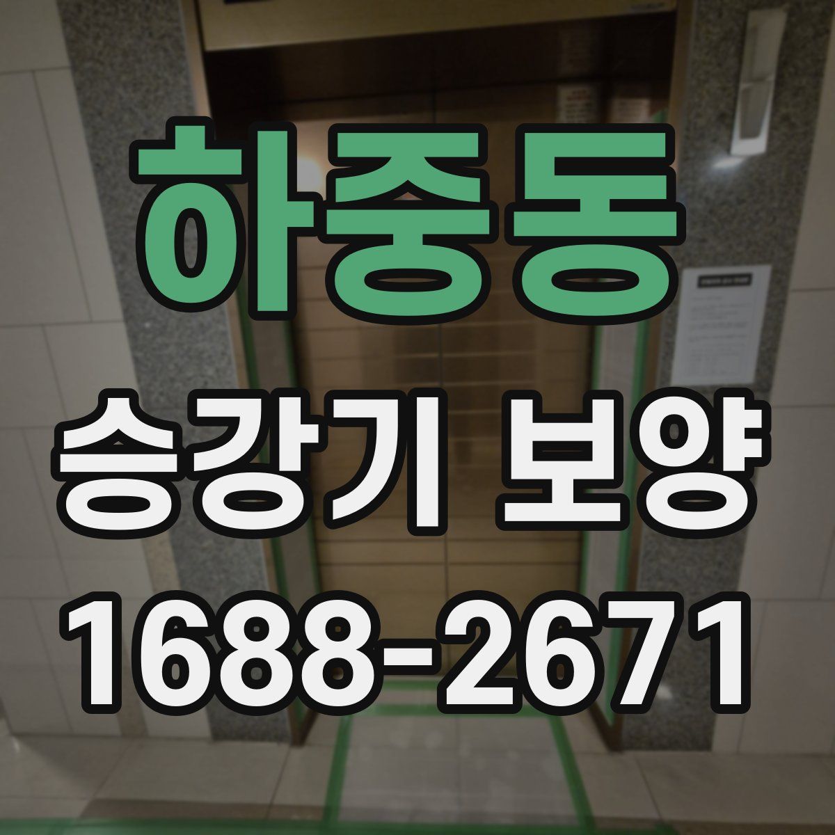 하중동 승강기 보양