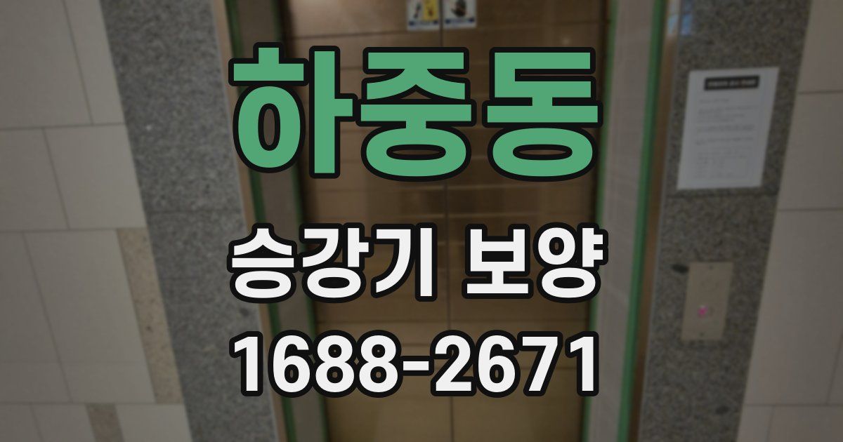 하중동 승강기 보양