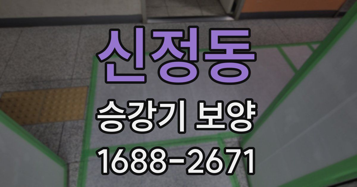 신정동 승강기 보양