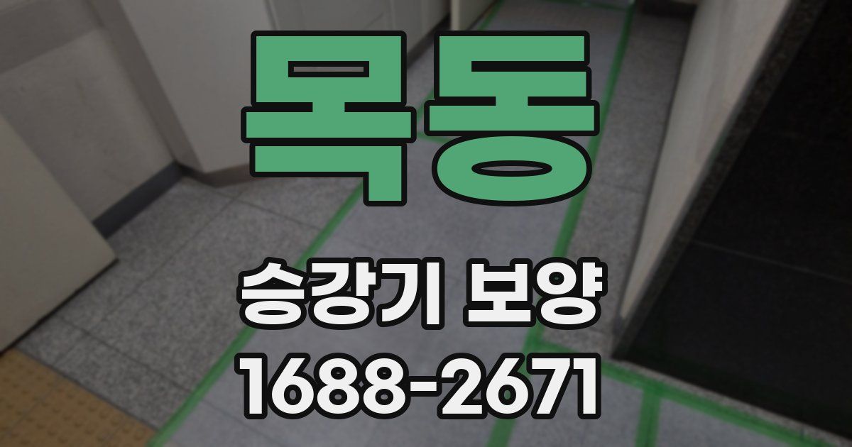 목동 승강기 보양