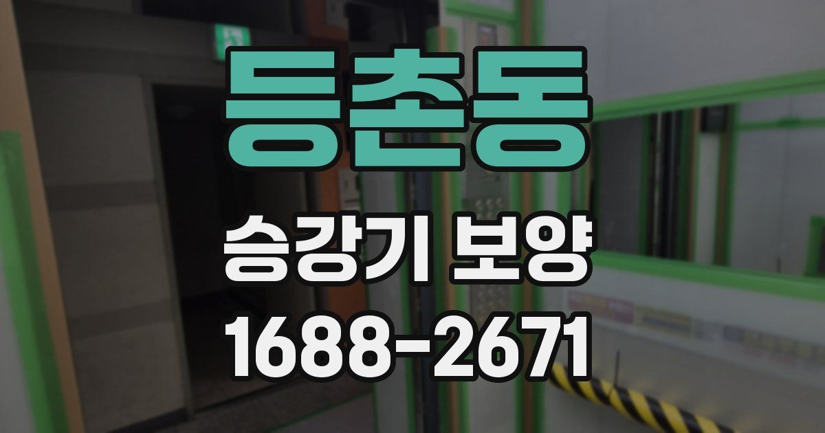 등촌동 승강기 보양