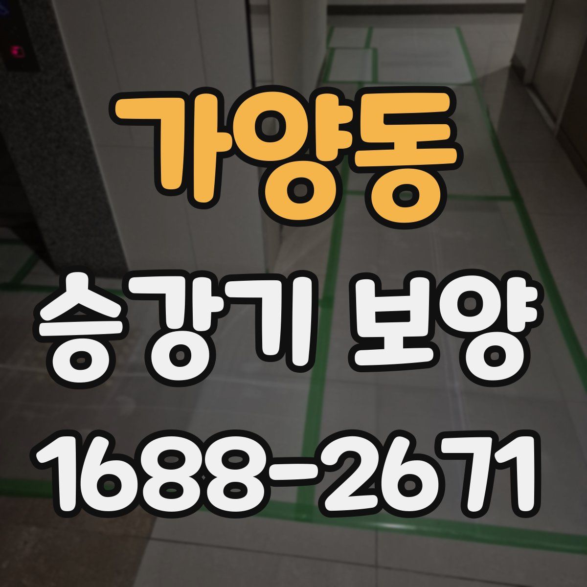 가양동 승강기 보양