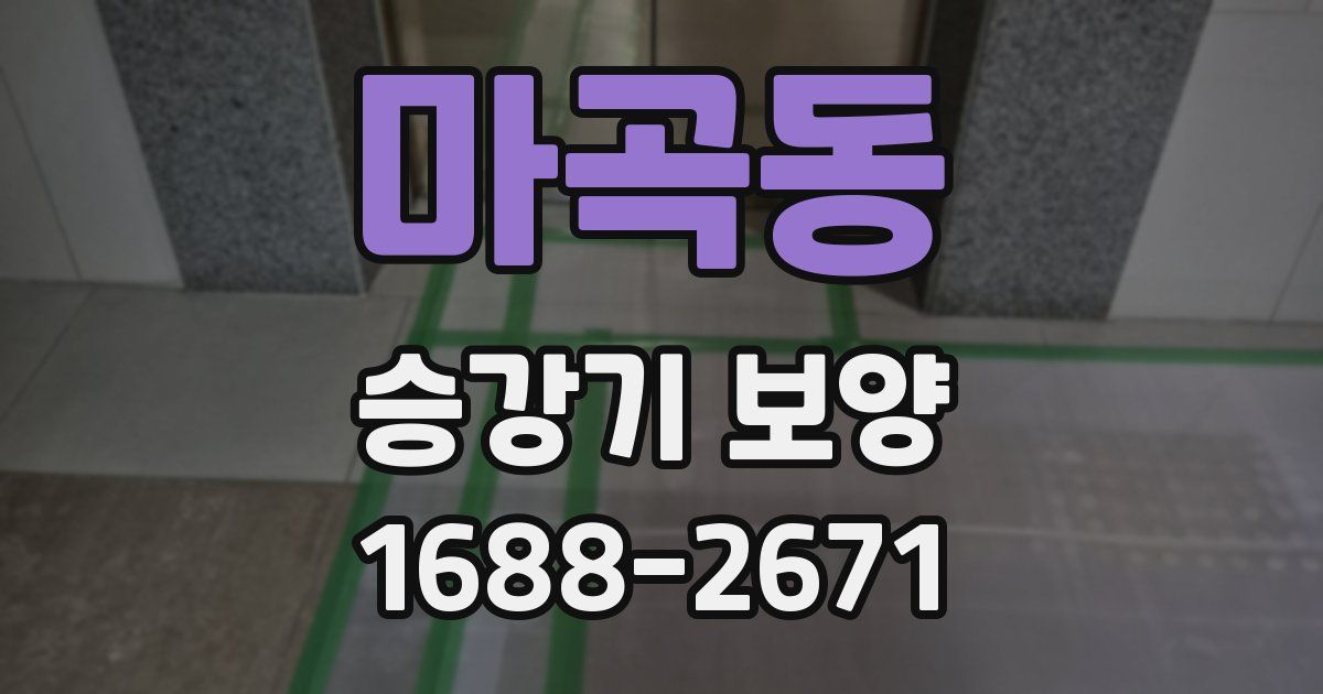 마곡동 승강기 보양